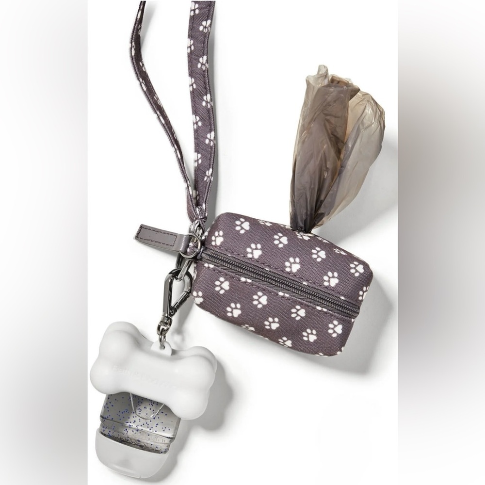 🆕 B&BW Grey Wearable Doggie Bag Holder + Sanitizer Holder